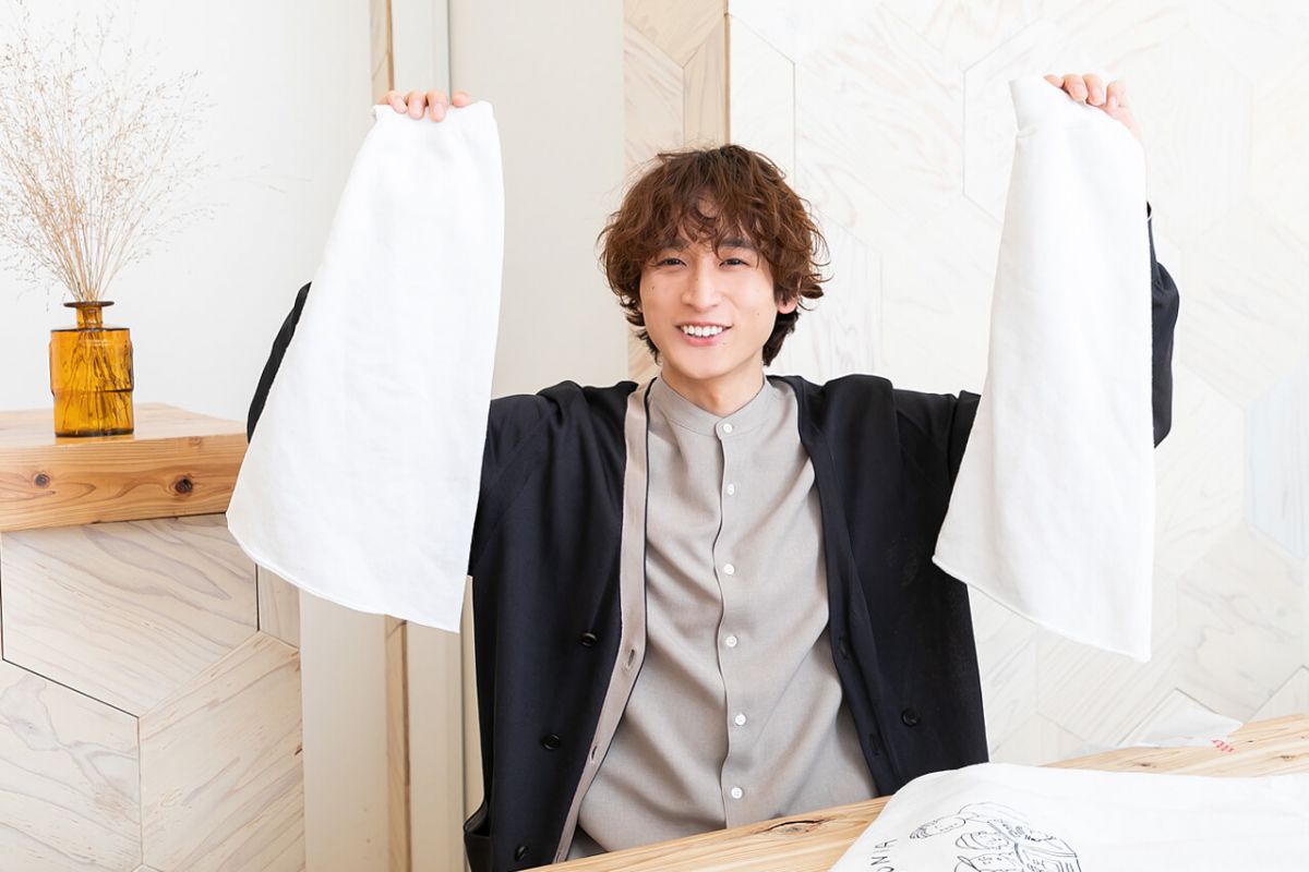 トレーナーの腕の部分は、のちほどスヌードになります