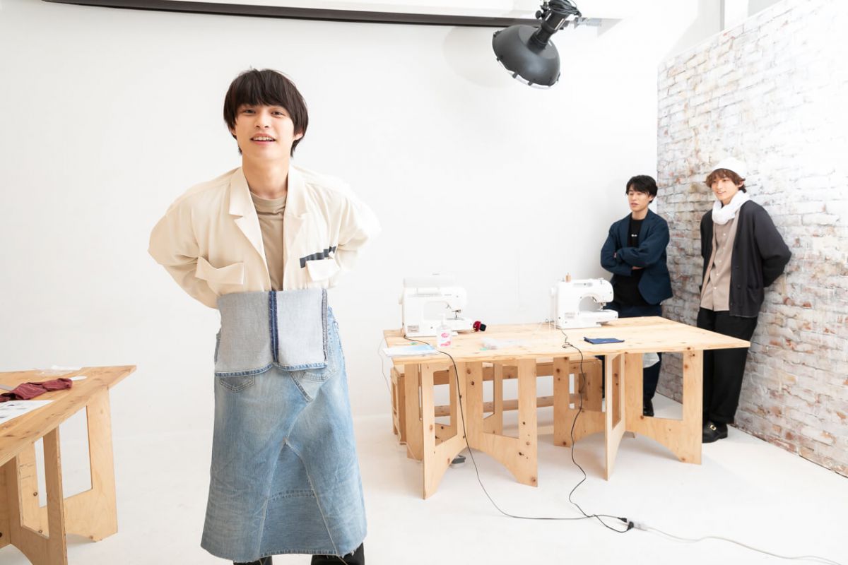 「やっと縫い終わりました」