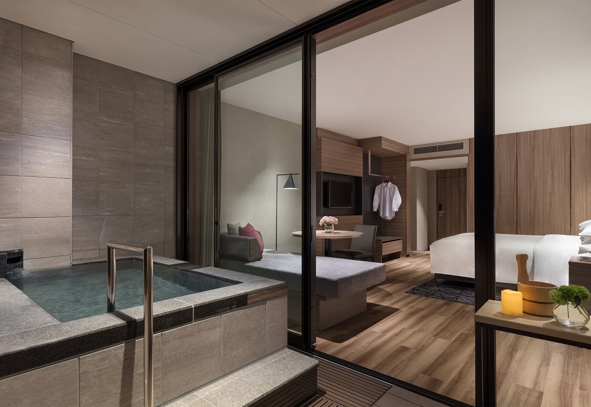 温泉露天風呂付デラックスルーム （伊豆マリオットホテル修善寺）