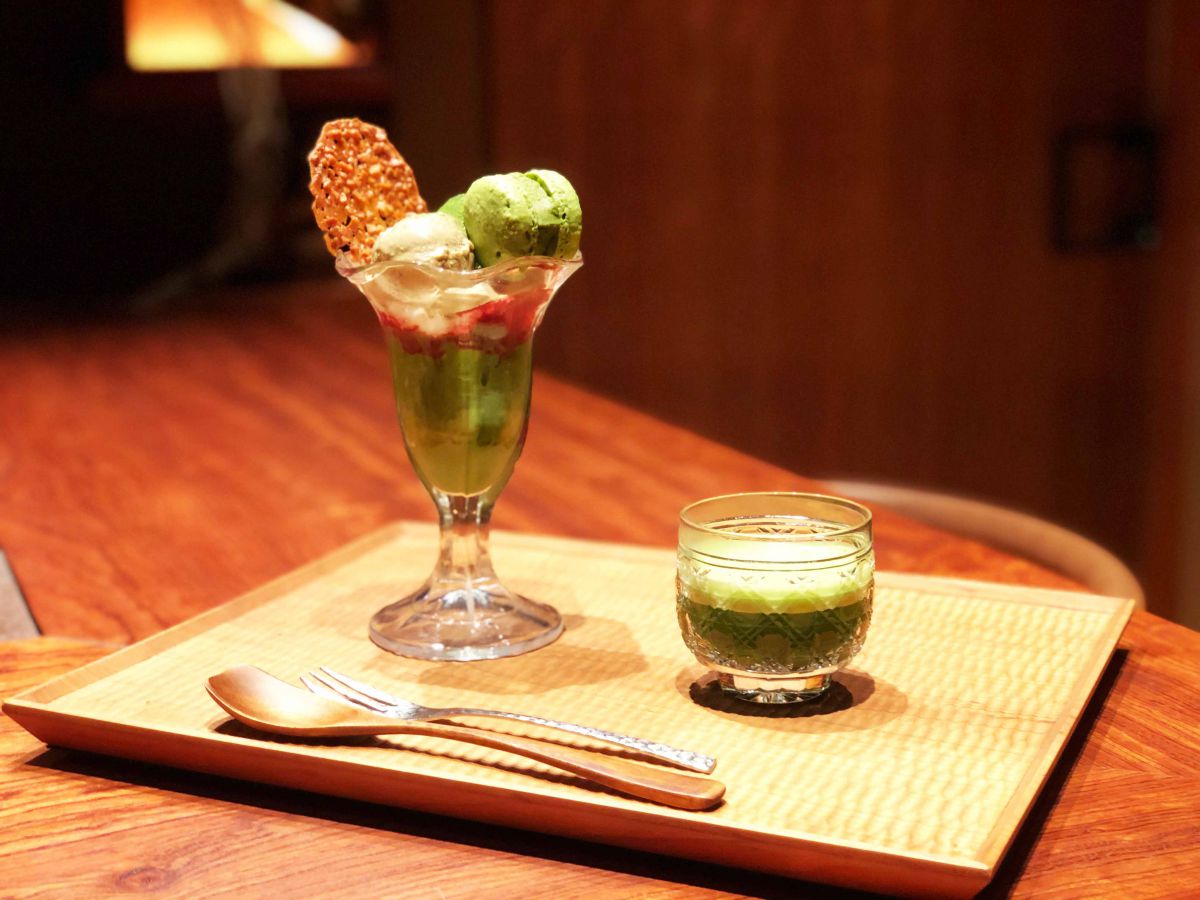 「抹茶パフェとシングルオリジン宇治抹茶」2800円（税込）