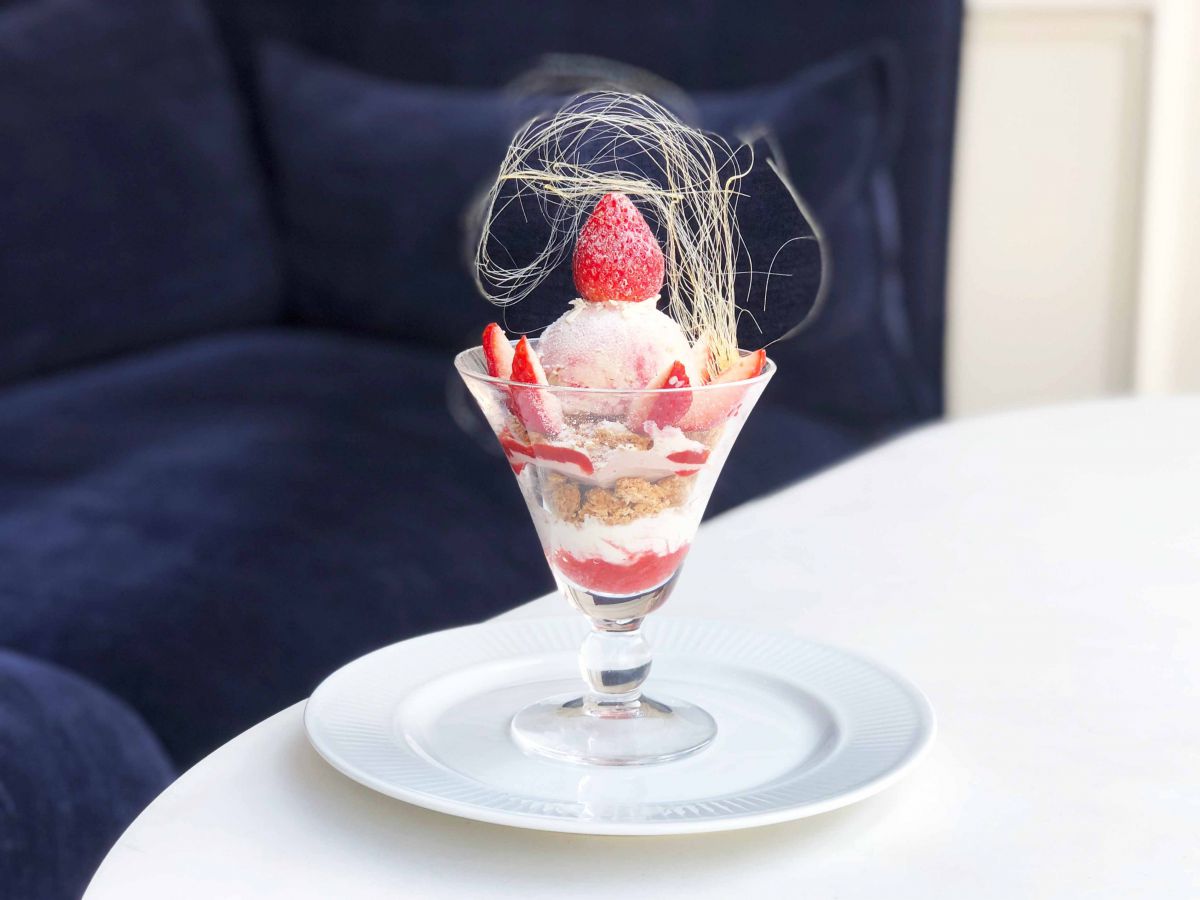 「苺とソイフロマージュのパフェ」1780円（税抜）