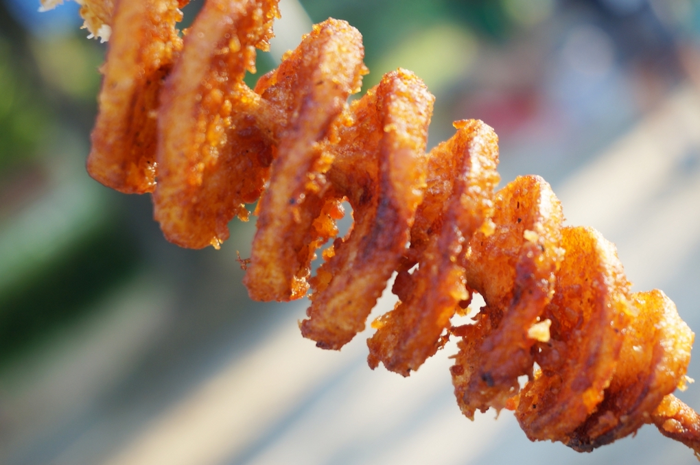 調理体験で作れるトルネードポテト