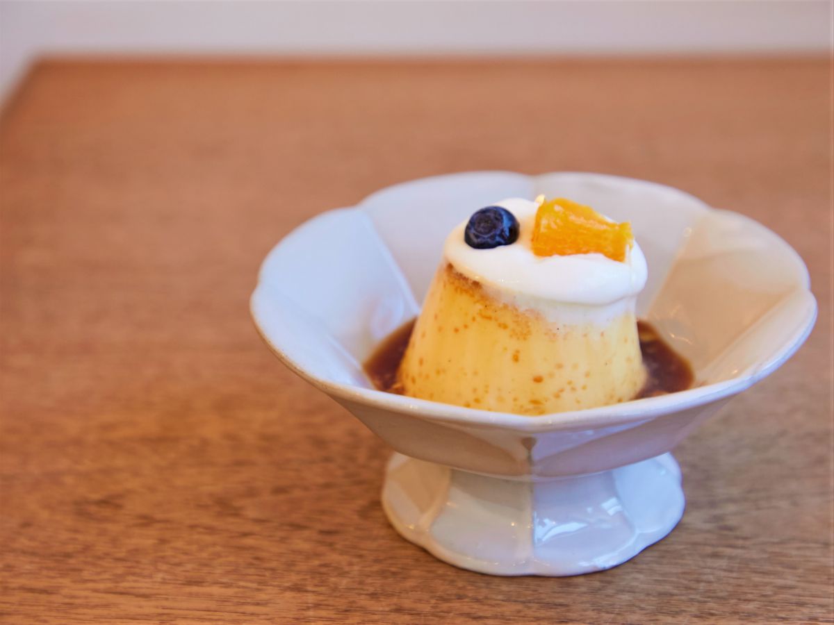 カスタードプリン 500円 ※ドリンク付きの「プリンセット」は1000円