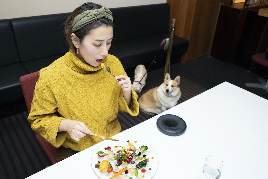 じーっ‼（後ろから熱い視線を感じます……）