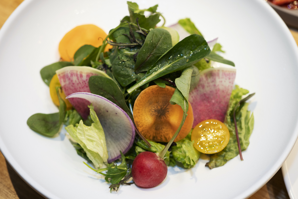 やっぱり朝も、八ヶ岳のフレッシュな野菜をたくさんいただきました