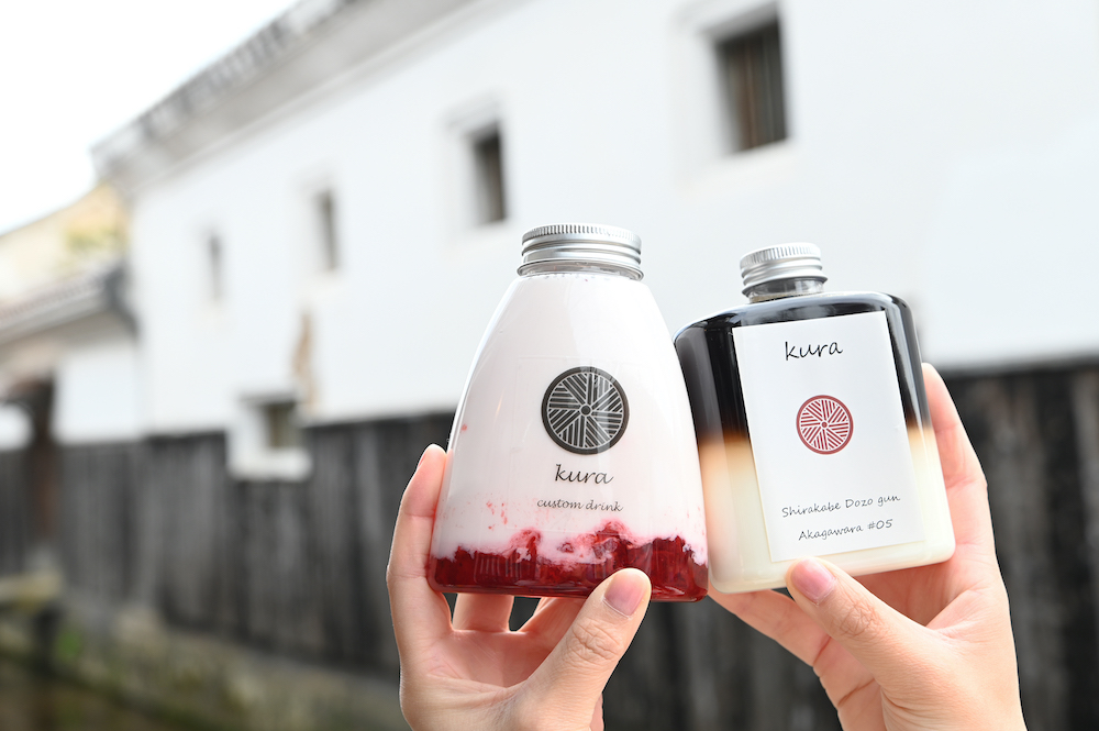 写真左から、「いちごみるく」（650円）、「アイス石臼オレ」（700円）