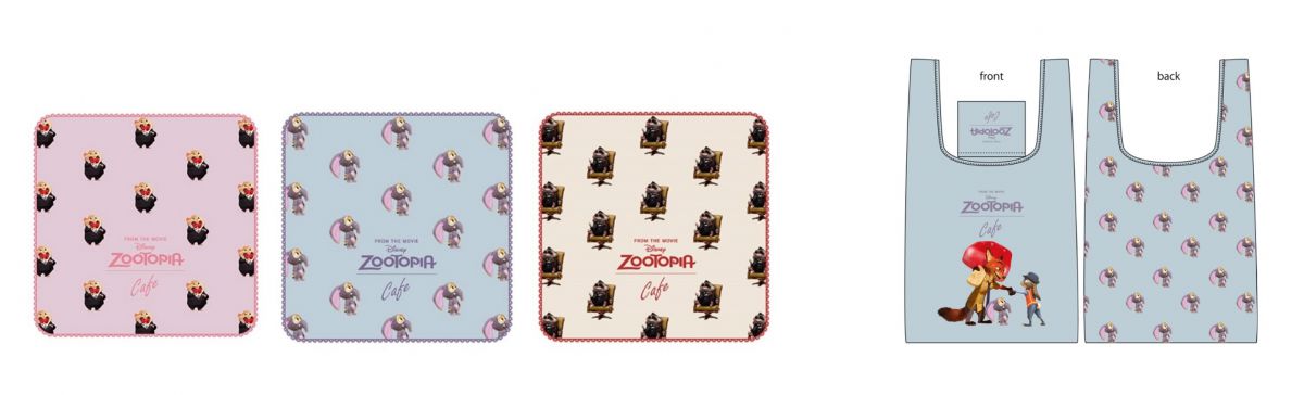 ●（左）「ミニタオル全3種」（各1100円） ●（右）「エコバッグ」（2035円）