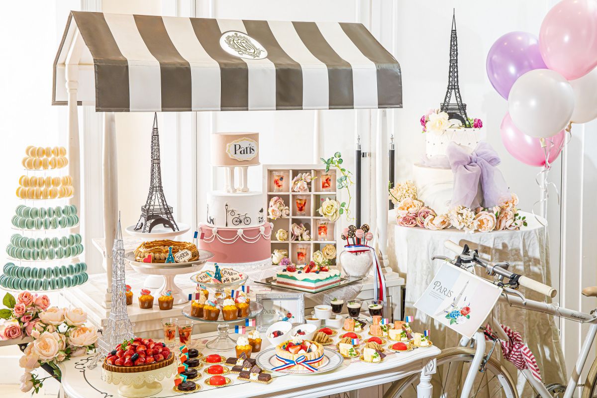 【大阪・本町】結婚式場を一般開放！パリジェンヌのお茶会をイメージしたスイーツブッフェで優雅なティータイムを