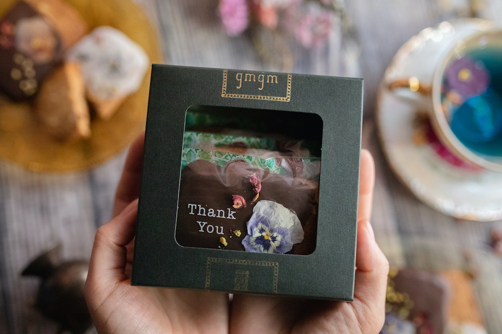 お花のクッキー3個BOX 1100円