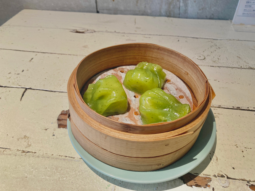 「翡翠えび餃子 3個」380円(税込)