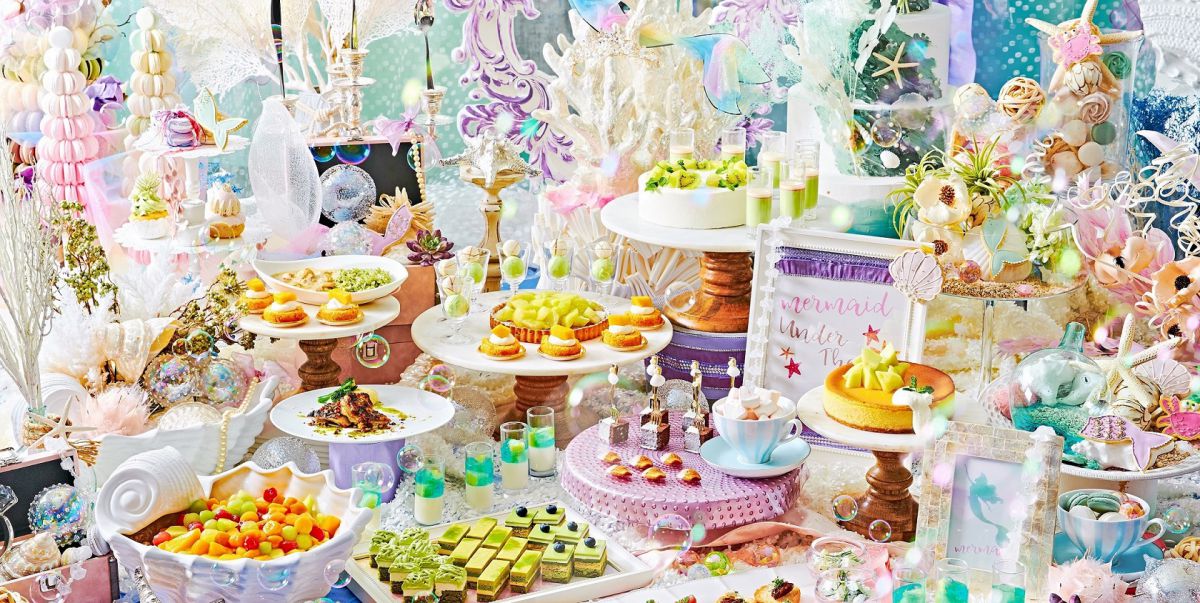 「ザ ストリングス 表参道」でスイーツビュッフェ「マーメイド ラグーン～メロンに恋した人魚姫～」開催