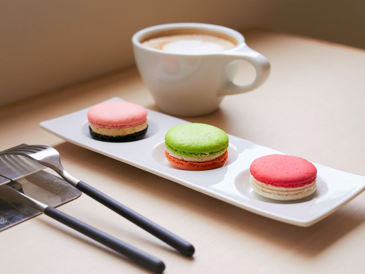 マカロンジャポネ3種（ドリンク付き） 1490円（税込）