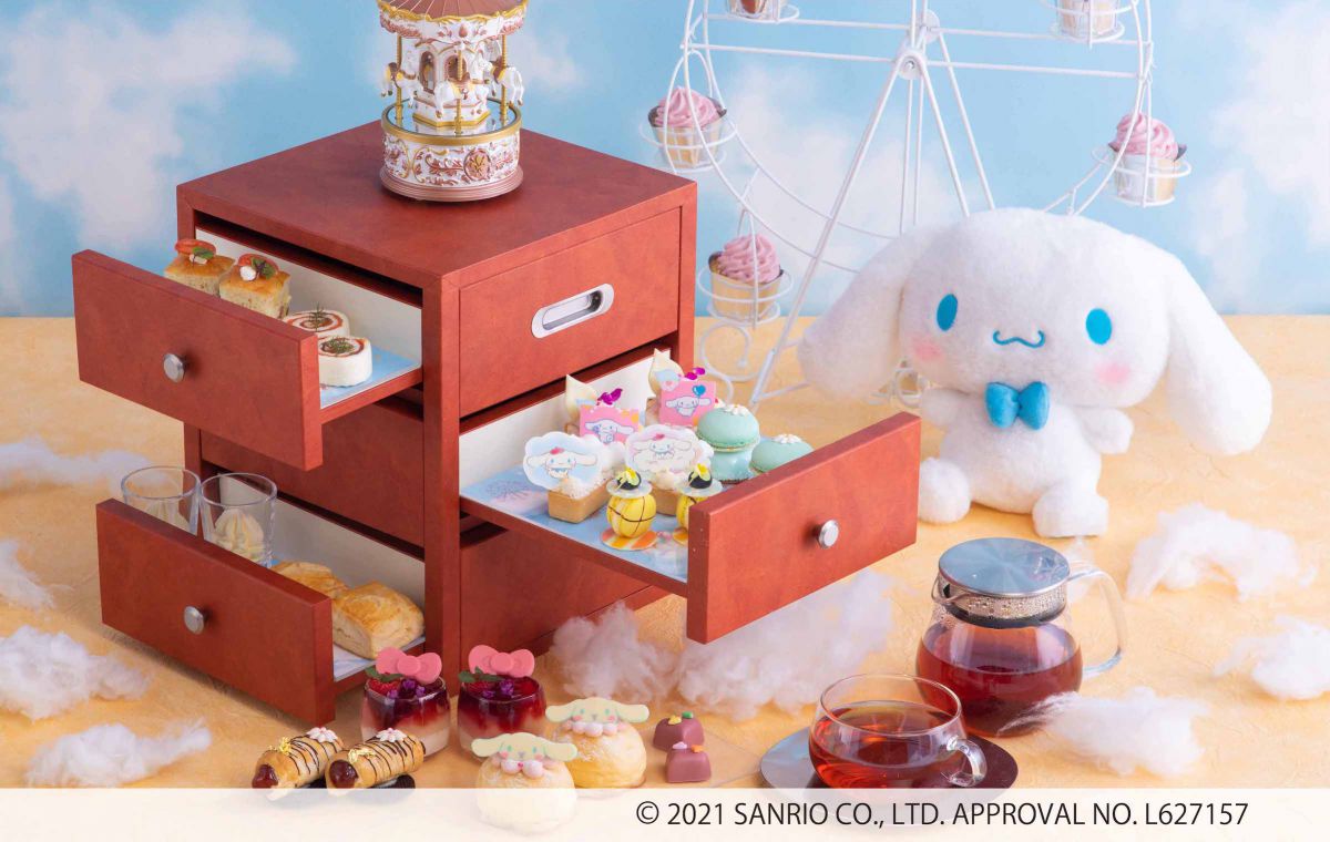 「シナモロールのふわもこスイーツワンダーランド ～サンリオキャラクターズ　コラボアフタヌーンティーセット～」