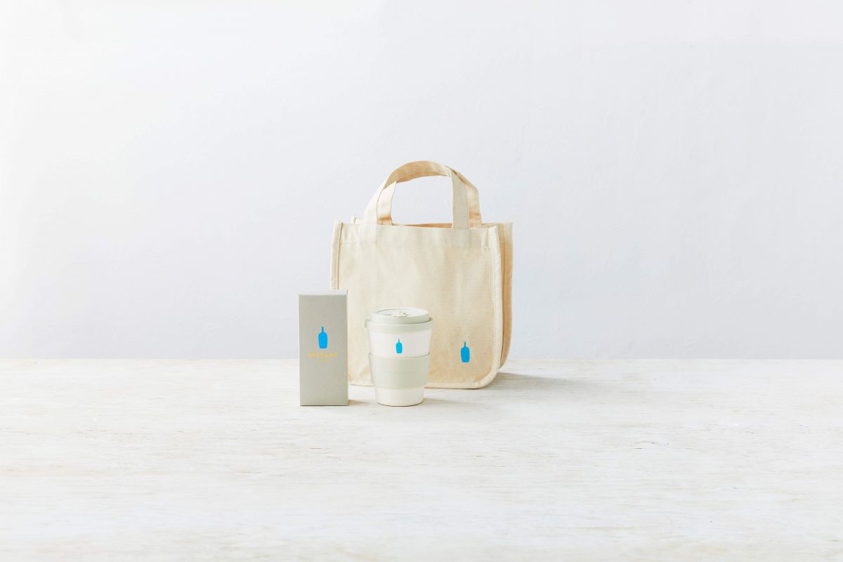 ＜ブルーボトルコーヒーポップアップストア限定販売＞ エコカップとインスタントコーヒーのセット　4,180円