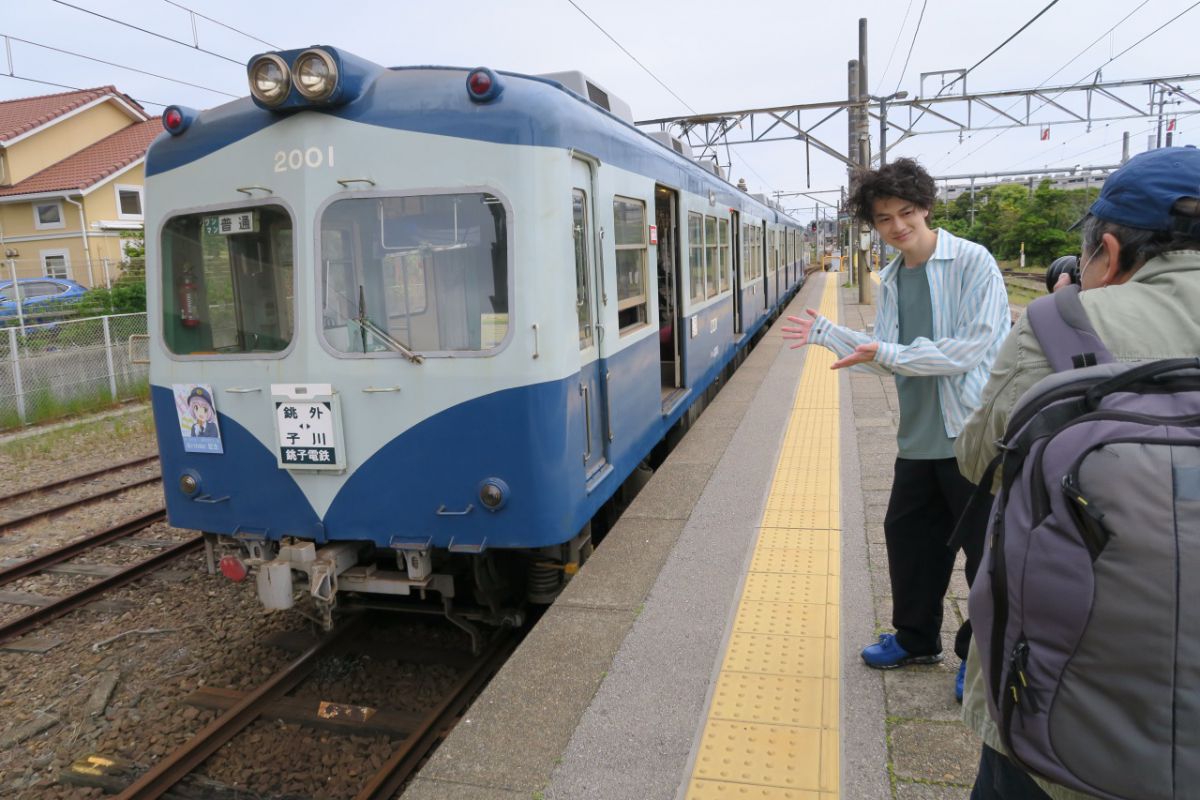 まずは銚子電鉄・銚子駅で撮影