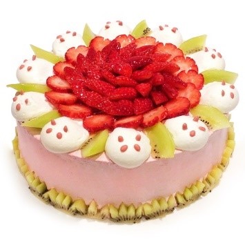 本館2階上野HANARE「カフェコムサ」の「ストロベリーパンダのショートケーキ」（1ピース）1100円