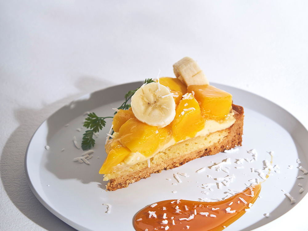 「マンゴーとバナナのアーモンドクリームタルト」790円（税込）