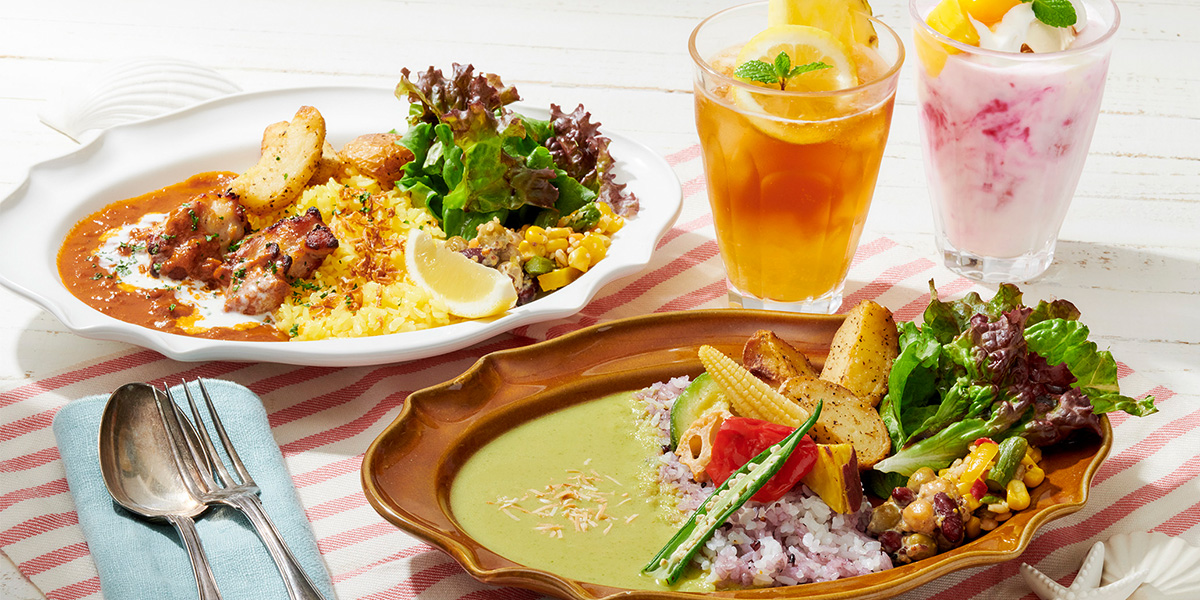 ひんやりトロピカルドリンク＆スイーツをAfternoon Teaで堪能！夏カレーなど限定メニューも