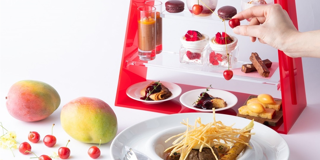 魅惑のストーンフルーツを満喫！【ヒルトン大阪】アフタヌーンティー付きグリルランチが登場！