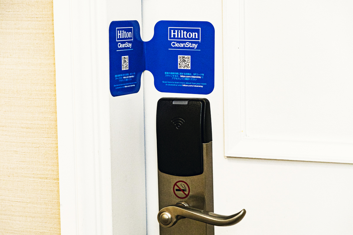 ヒルトン・クリーンステイ客室シール
