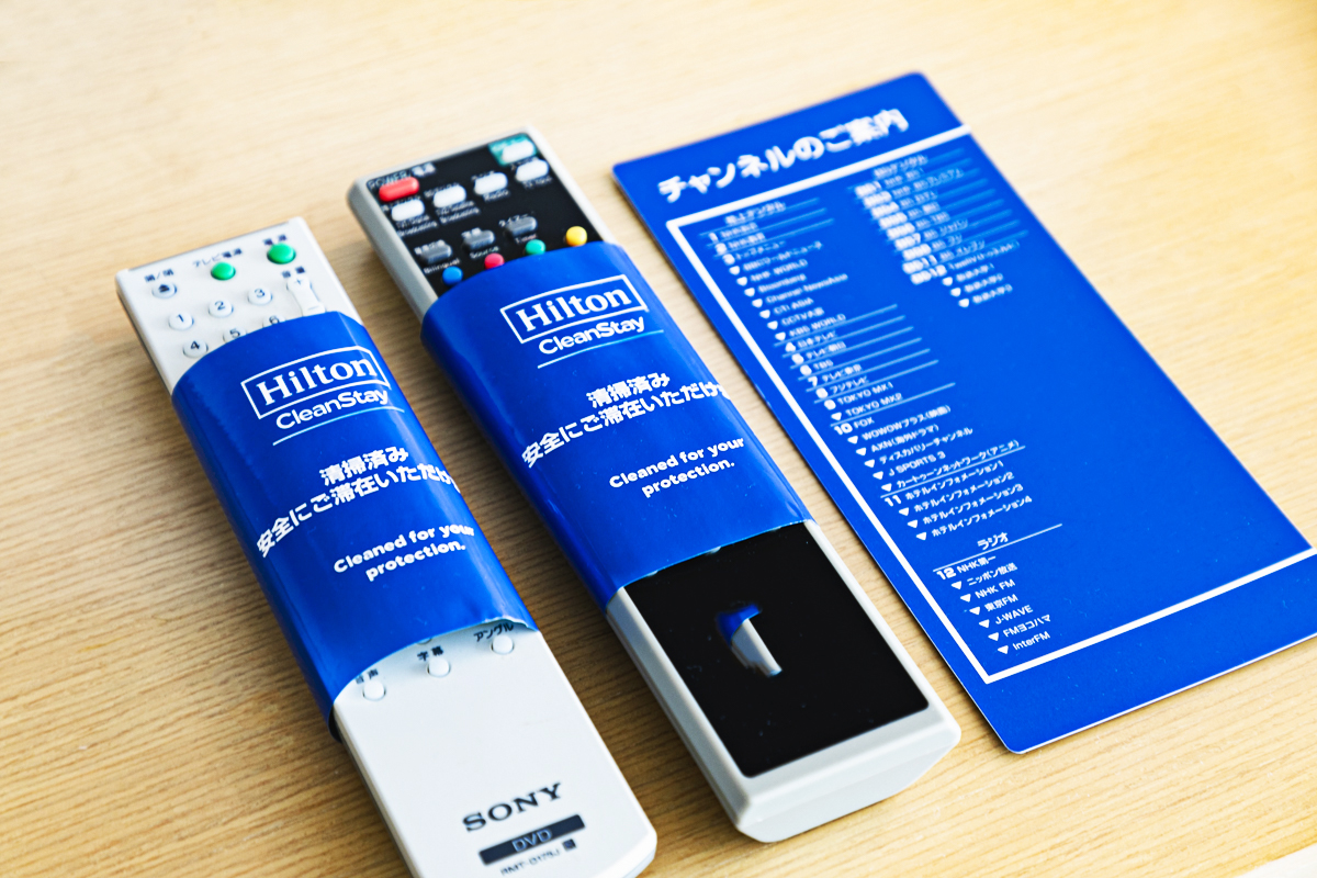 ヒルトン・クリーンステイ客室シール