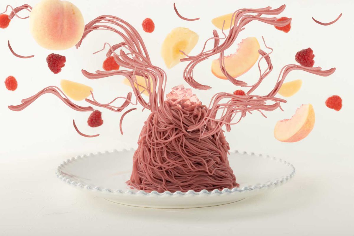 桃+フランボワーズ（提供は7月中旬～8月31日）