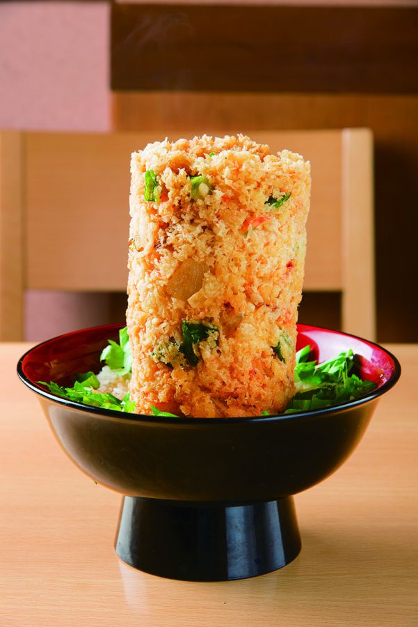 海鮮メニューの海鮮かき揚げ丼1210円