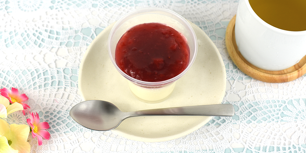 セブン－イレブン、とろーり食感葛ぷりん 苺＆みるく