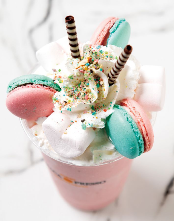 ストロベリーマカチーノ　840円