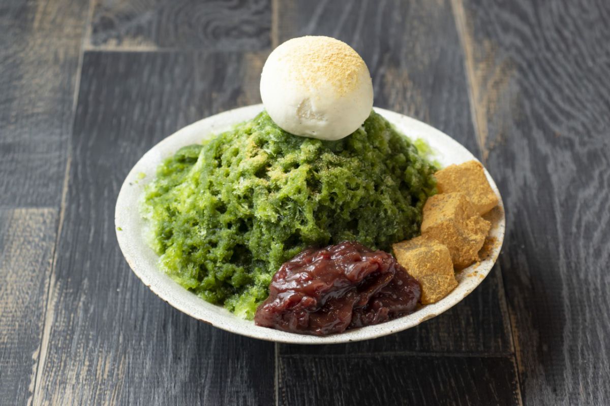 「抹茶かき氷」1100円