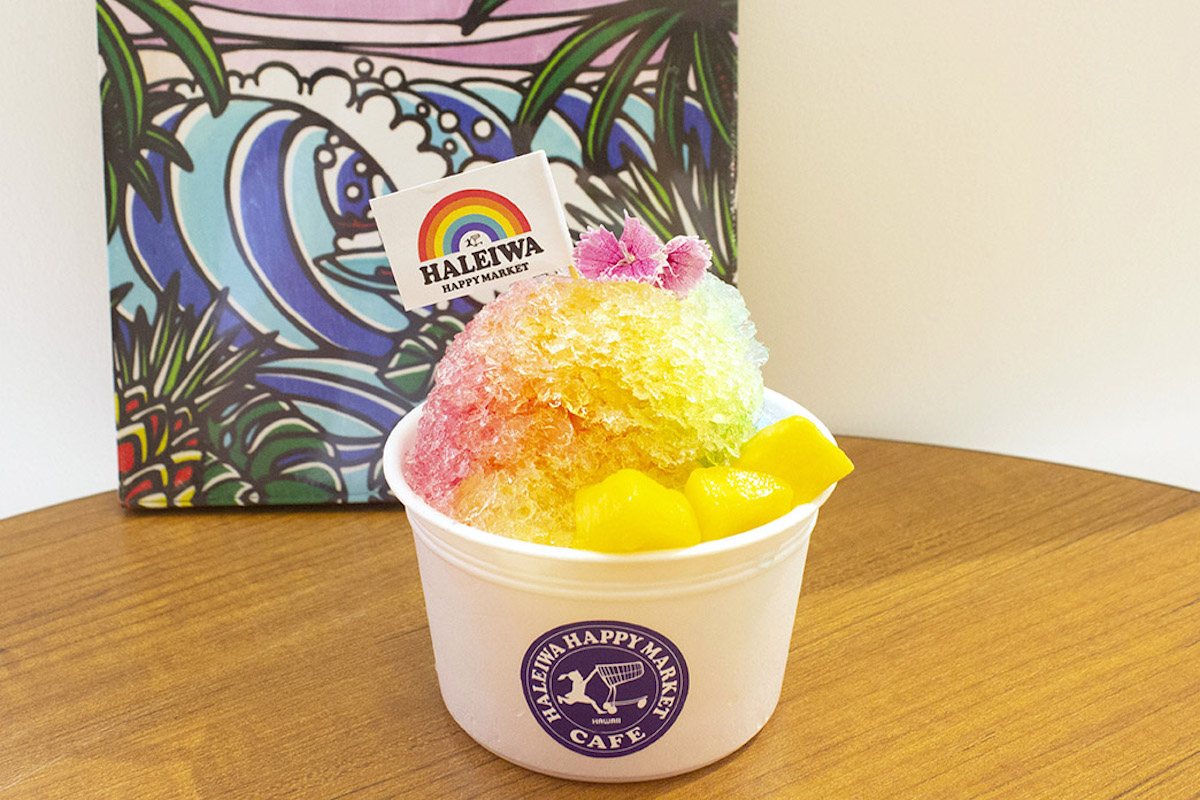 「ハワイアンシェイブアイス レインボー」各770円