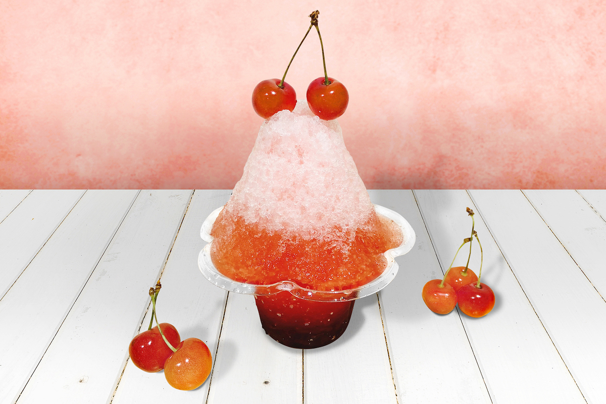 「SAKUSAKUさくらんぼかき氷」800円