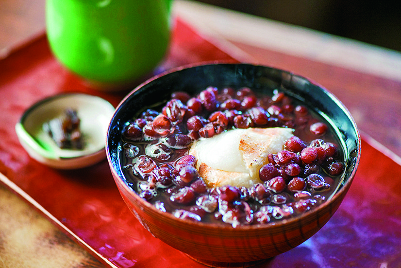 北海道産小豆を使った「田舎しるこ」700円