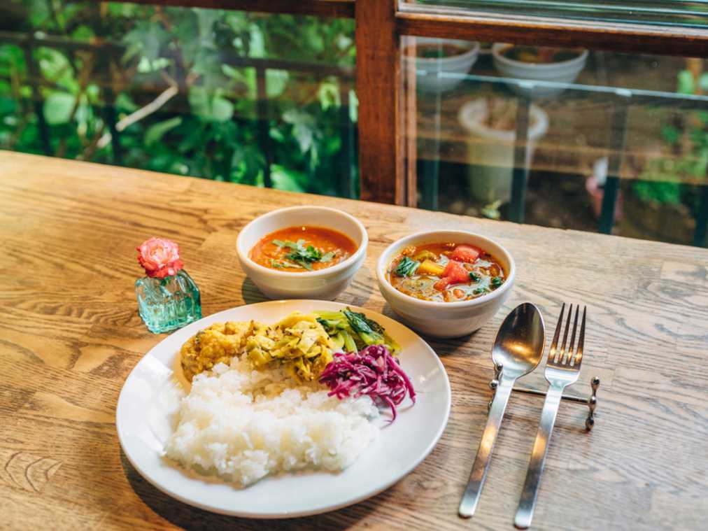 「カレー2種セット」1600円
