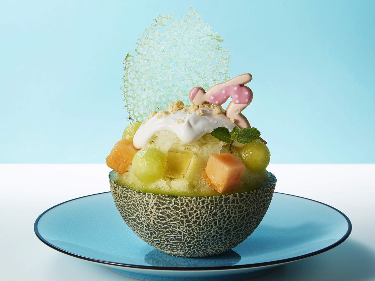 「メロンかき氷」 3850円(サービス料別)