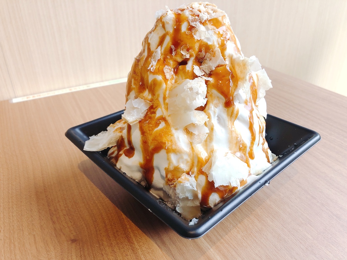 「ふわもこかき氷　アップルパイ」1600円