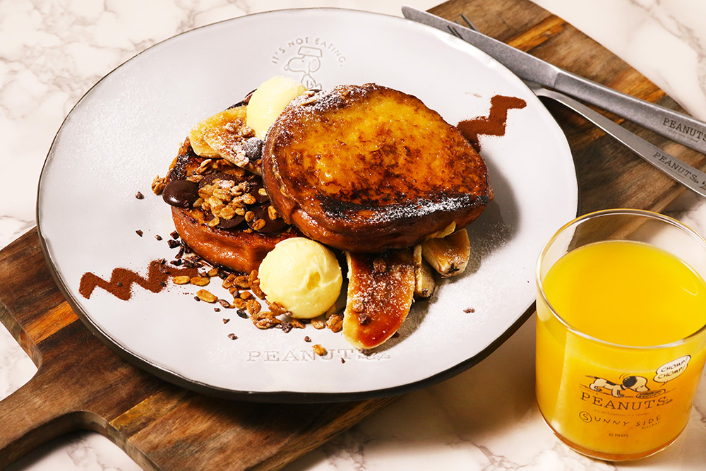 「チャーリー・ブラウンのフレンチトースト」1408円