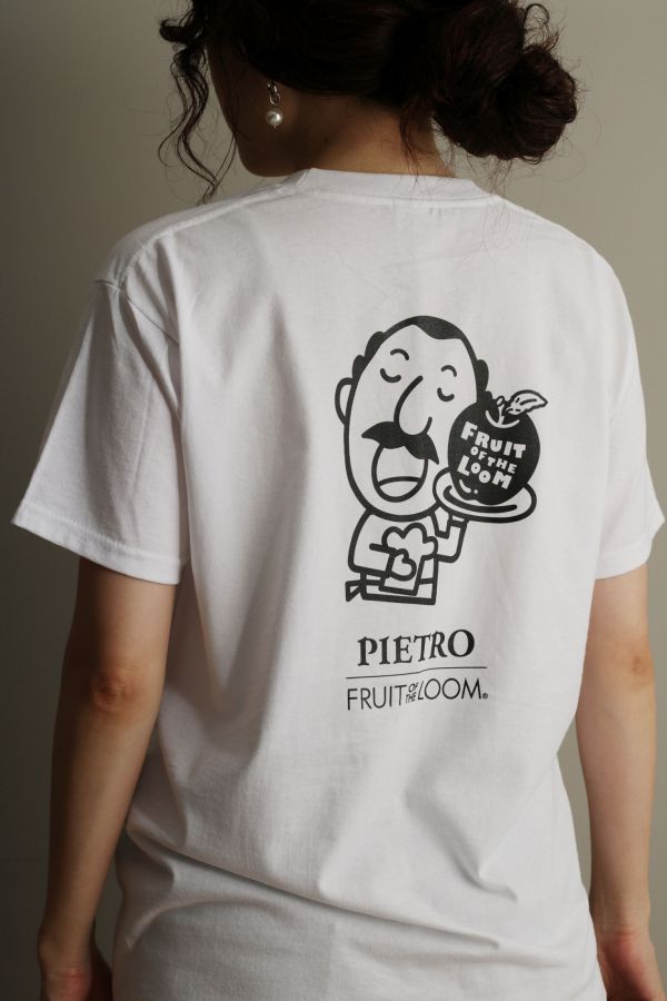 FRUIT OF THE LOOMフルーツ オブ ザ ルーム コラボ Tシャツ （サイズ：S、M、L 各3850 円※カラーは白のみ）