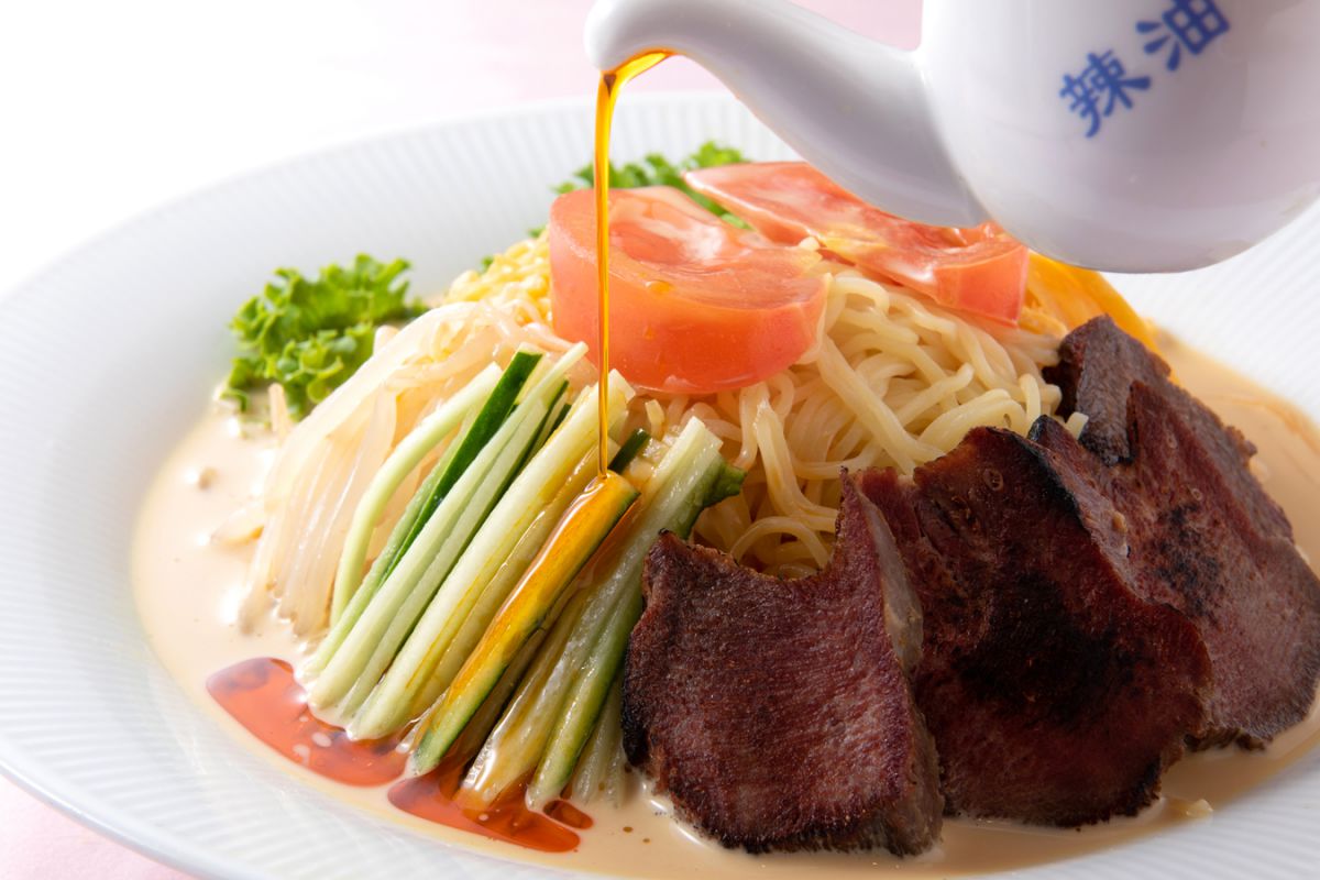 オリジナリティあふれる特製ラー油だ