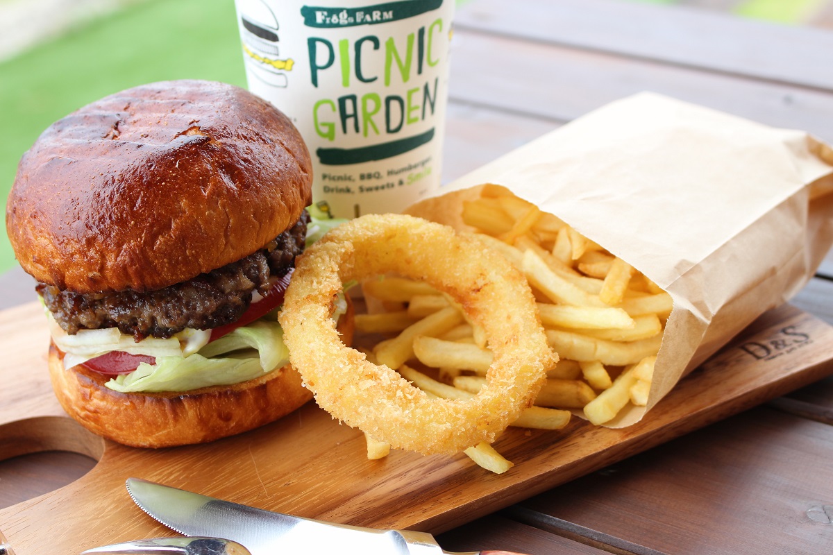 湯だねハンバーガー（グッドモーニングバーガー）セット 2300円