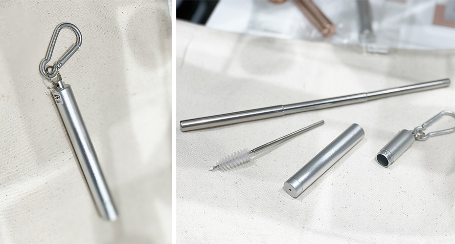 「折りたたみステンレスストロー」2200円