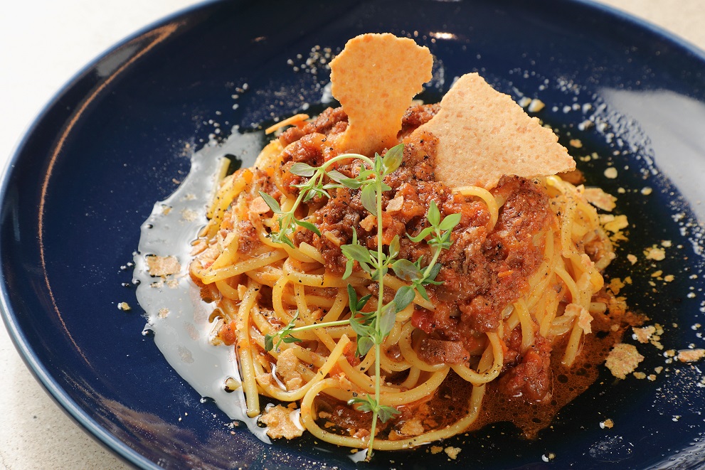 コスメにも使われる珍しい素材を生かしたパスタ