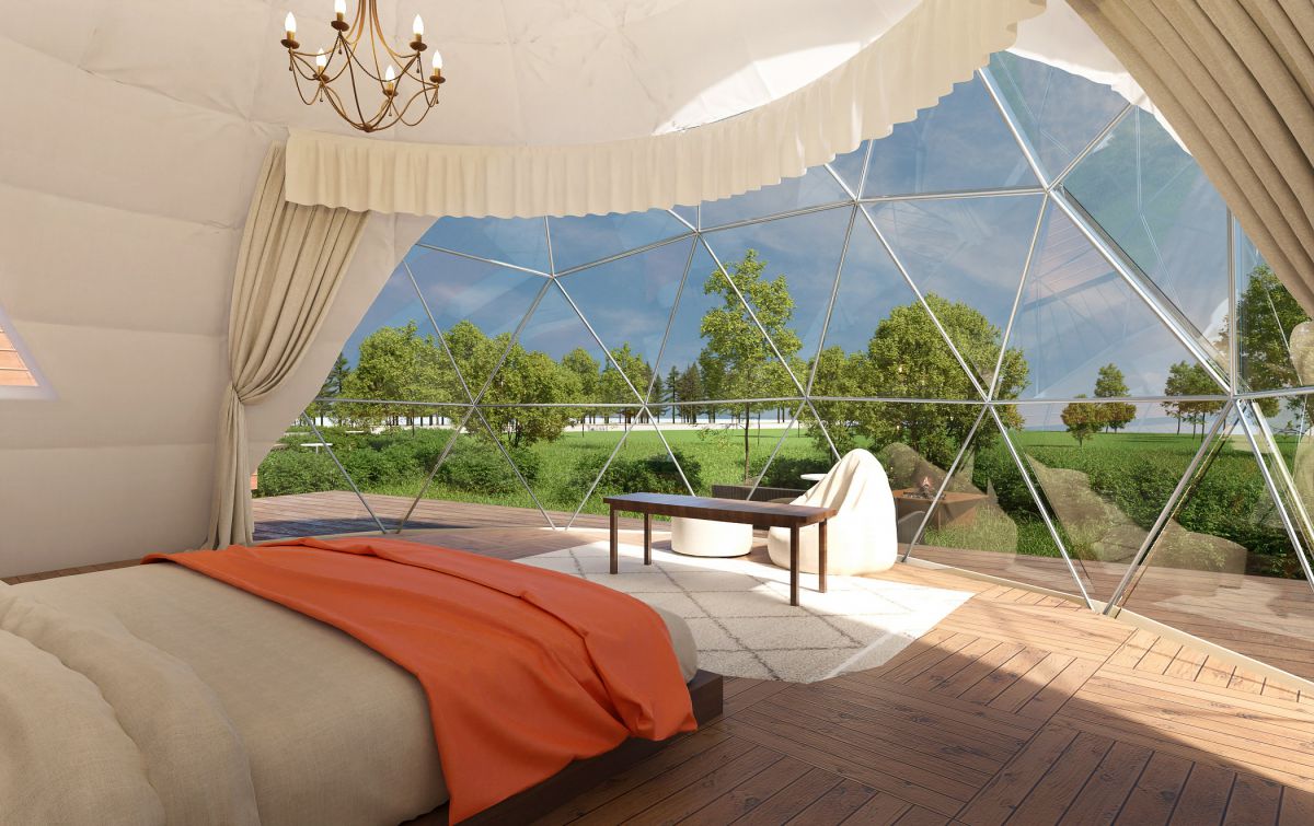 「スタンダードルーム」は2ベッドタイプ4棟と4ベッドタイプ2棟（定員２～6名）。「コネクトドーム」は２棟（定員4～7名、ベッド4台）