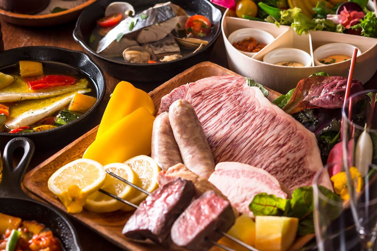 グランピングバーベキューのイメージ