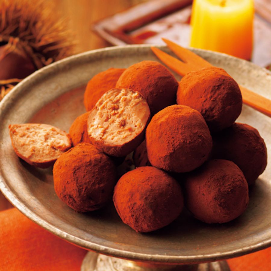 「ロイズさくさくトリフ［栗］」12個入　594円