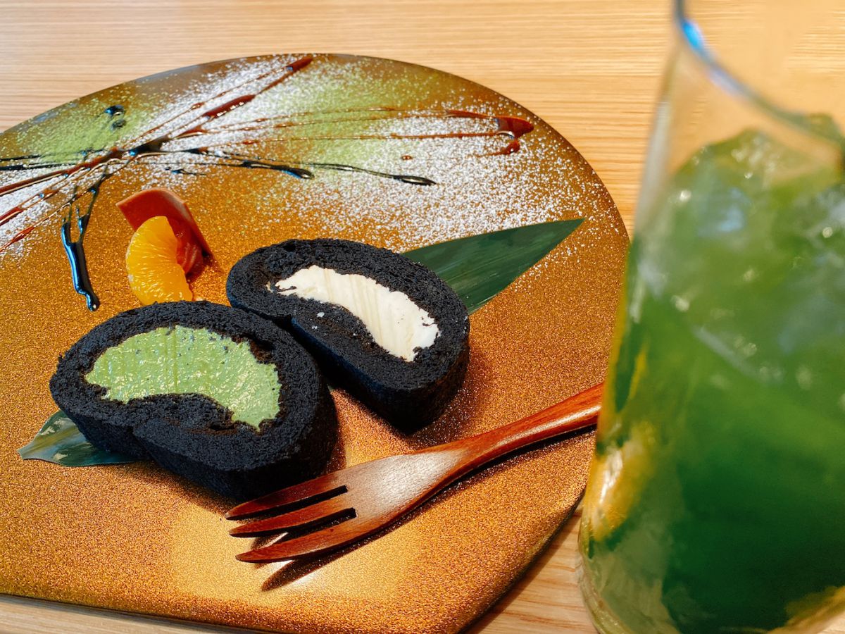 抹茶＆くろまるセット 単品850円 ドリンクセット1200円