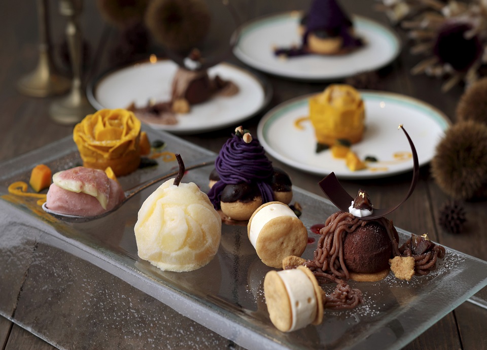 デザートプレート「いも・くり・なんきん大収穫祭」3000円 ※ドリンク付（コーヒーor紅茶orカモミールティー）※9月18日（土）～24日（金）、10月25日（月）～31日（日）の 1日10食の限定販売