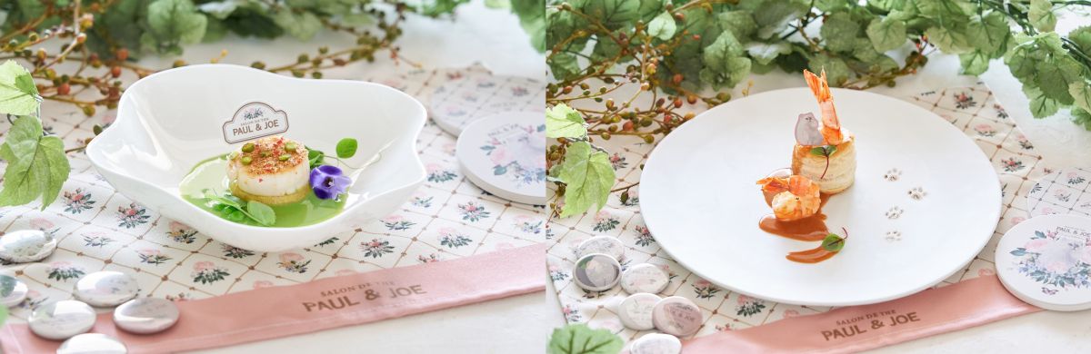 「冷製サンジェルマン」（左）と「ターガープロンのボーローバン」（右）