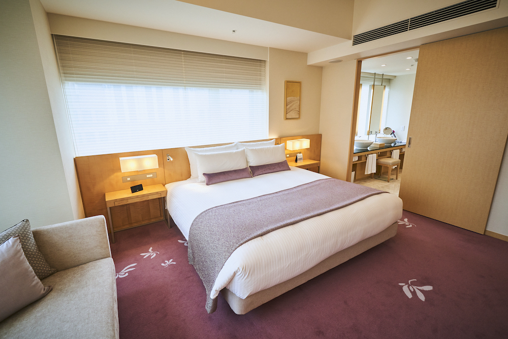 「シグネチャースイート：スプリング（春）」のベッドルーム