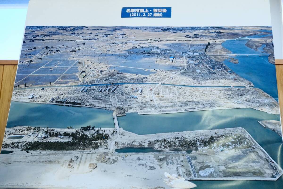 震災以後の閖上の様子